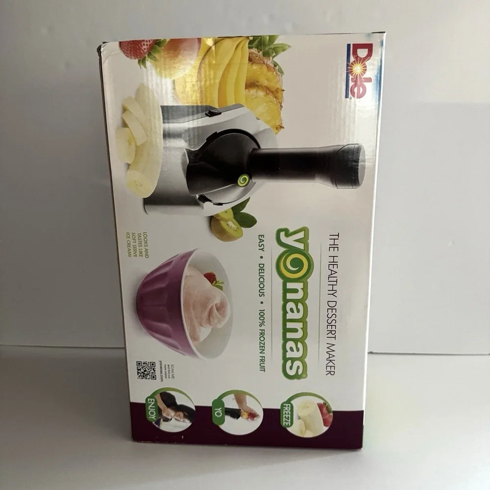 Yonanas Classic Vegan Non-Dairy Frozen Fruit Soft Serve‎ Dessert Maker Purple